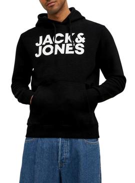 Sweat Jack & Jones Logo Maxi Preto Homem
