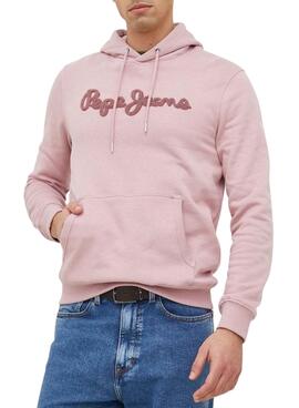 Sweat Pepe Jeans Ryan Bleach Rosa para Homem
