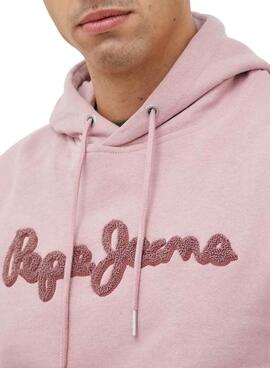 Sweat Pepe Jeans Ryan Bleach Rosa para Homem