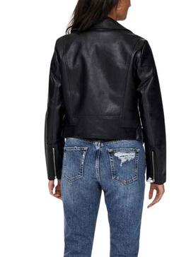 Casaca Couro Sintético Only Vera Preto para Mulher