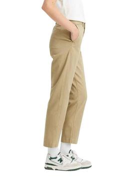 Pantalon Levis Chino Beige para Mulher