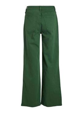 Pantalon Jeans Vila Vigree Verde para Mulher