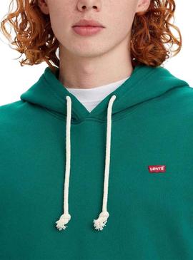 Sweat Levis Hoodie Verde para Homem