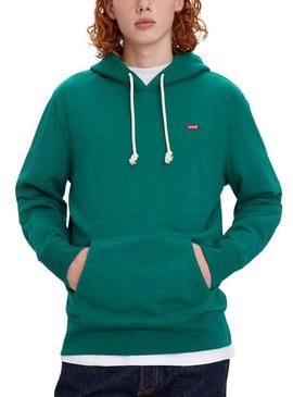 Sweat Levis Hoodie Verde para Homem