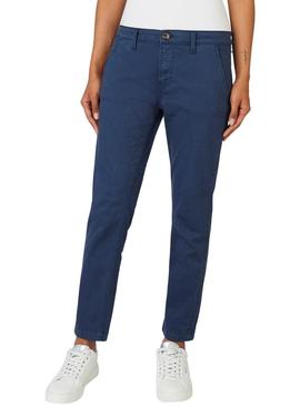 Pantalon Pepe Jeans Maura Azul Marinho para Mulher