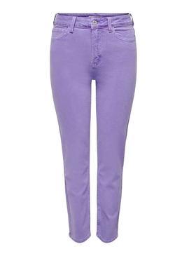 Pantalon Jeans Only Emily Lila para Mulher