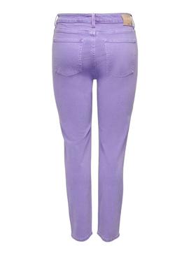 Pantalon Jeans Only Emily Lila para Mulher