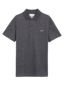 Polo Lacoste Regular Cinza Marmorizado para Homem
