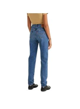 Pantalon Jeans Levis 501 Azul Medio para Mulher