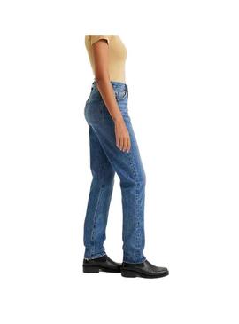 Pantalon Jeans Levis 501 Azul Medio para Mulher