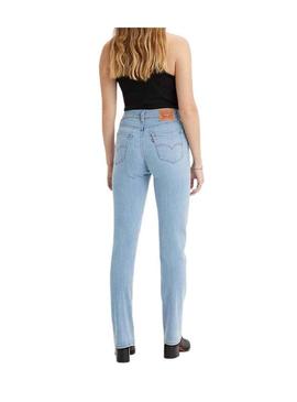 Pantalon Jeans Levis 724 Light Denim para Mulher