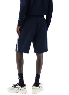 Bermuda Lacoste Flanela Azul Marinho para Homem