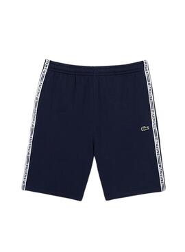 Bermuda Lacoste Flanela Azul Marinho para Homem