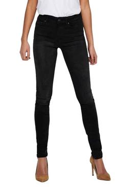 Pantalon Jeans Only Blush Preto para Mulher