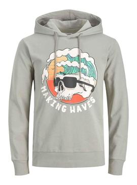 Sweat Jack & Jones Tidal Cinza para Homem