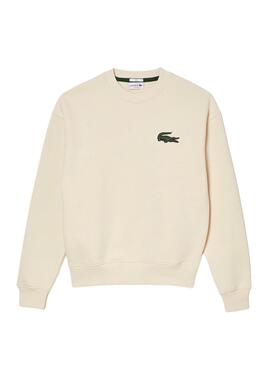 Sweat Lacoste Classic Fit Branco Hueso Homem