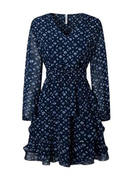 Vestido Pepe Jeans Eyra Azul Marinho para Mulher