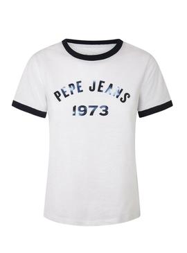 T-Shirt Pepe Jeans Moni Branco para Mulher