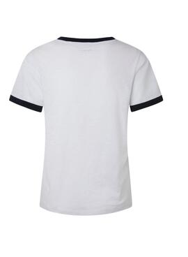 T-Shirt Pepe Jeans Moni Branco para Mulher