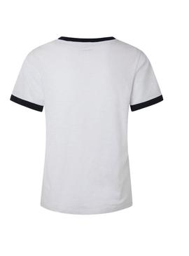 T-Shirt Pepe Jeans Moni Branco para Mulher