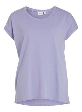 T-Shirt Vila Dreamers Boxy Morado para Mulher