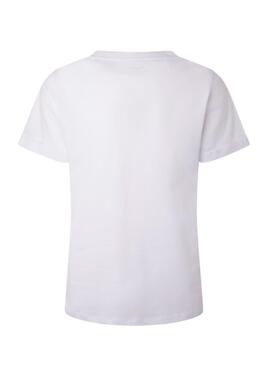 T-Shirt Pepe Jeans Goldie Branco para Mulher
