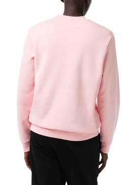 Sweat Lacoste Basic Rosa para Homem