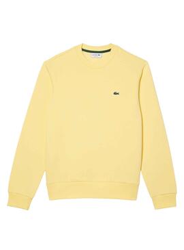 Sweat Lacoste Basic Amarelo para Homem
