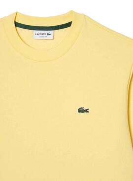 Sweat Lacoste Basic Amarelo para Homem