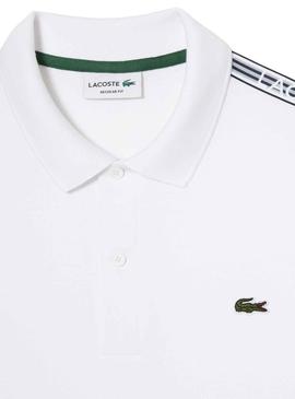 Polo Lacoste Piqué Branco para Homem