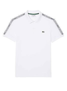 Polo Lacoste Piqué Branco para Homem