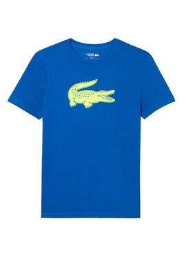 T-Shirt Lacoste SPORT Transpirável Azul Homem