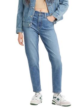 Calças Jeans Levis High Waisted Azul Mulher