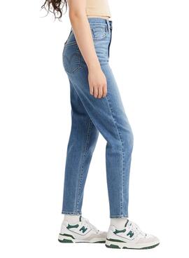 Calças Jeans Levis High Waisted Azul Mulher