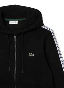 Sweat Lacoste Classic Zip Preto para Homem