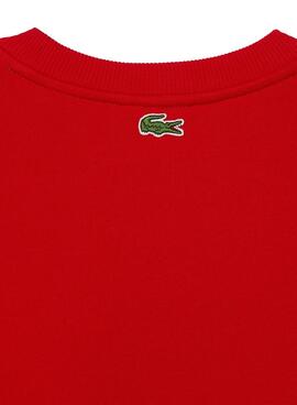 Sweat Lacoste Relaxed Fit Vermelho para Homem