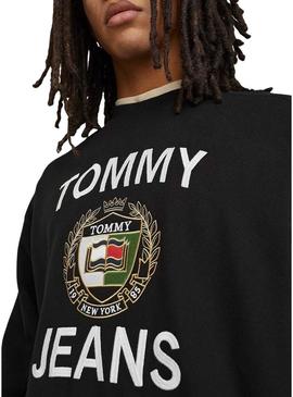 Sweat Tommy Jeans Boxy Luxy Preto Homem