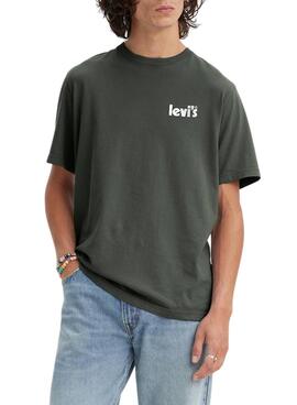 T-Shirt Levis Relaxed Fit Verde para Homem
