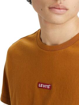 T-Shirt Levis Relaxed Baby Tab Ocre para Homem