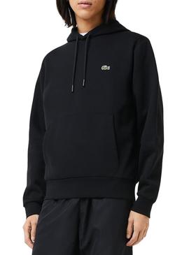 Sweat Lacoste Basic Capuz Preto Homem