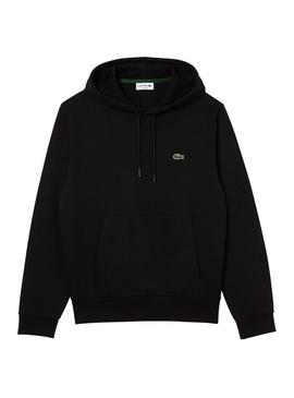 Sweat Lacoste Basic Capuz Preto Homem