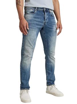 Jeans G Star 3301 Regular Tapered  Azul