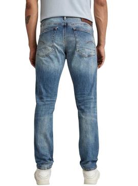 Jeans G Star 3301 Regular Tapered  Azul