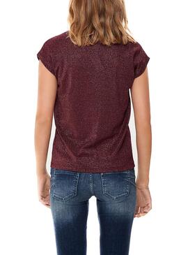 T-Shirt Only Silvery Granada Mulher