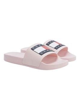 Flip flops Tommy Jeans Flag Piscina Rosa para Mulher