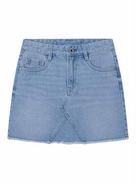 Saia Pepe Jeans Kourtney Azul para Menina