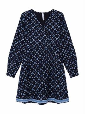 Vestido Pepe Jeans Sabine Azul Marinho para Menina