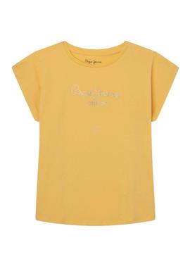 T-Shirt Pepe Jeans Nuria Amarelo para Menina