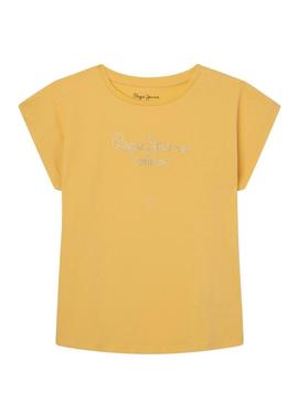 T-Shirt Pepe Jeans Nuria Amarelo para Menina