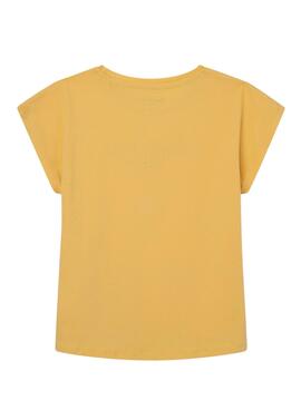T-Shirt Pepe Jeans Nuria Amarelo para Menina